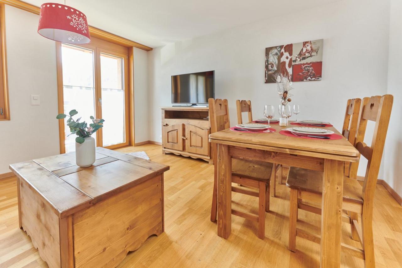 Magnifique Appartement Aux Diablerets Avec Vue Imprenable Les Diablerets Kültér fotó